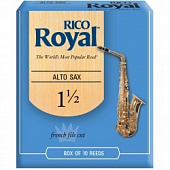 Rico Royal RJB1015 Alto Sax, #1.5, 10 BX трости для альт саксофона, размер 1.5, 10 шт.