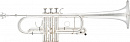 Arnolds&Sons ATR-6600GS-Terra  труба С профессиональная, раструб томпак 123 мм, посеребренная 