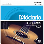 D'Addario EJ40 комплект струн для акустической гитары