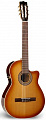 LaPatrie 28740 + Case электроакустическая классическая гитара Hybrid CW Lightburst QII с кейсом