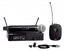 Shure SLXD124E/85 H56 цифровая вокальная радиосистема с ручным и петличным микрофонами, цвет черный