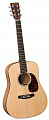 Martin DJR  электроакустическая гитара Dreadnought с чехлом, цвет натуральный