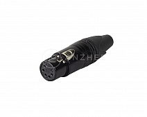 Anzhee XLR-5-F Black 5–контактный кабельный разъем XLR "мама"