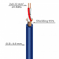 Roxtone MC002/100 Blue  симметричный микрофонный кабель, синий