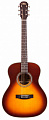Aria Aria-501 TS гитара акустическая шестиструнная в кейсе, цвет табачный санбёрст