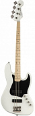 Fender Squier Contemporary Active Jazz Bass® HH, Maple Fingerboard, Flat White бас-гитара с активными звукоснимателями НН, цвет белый