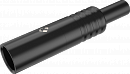 Roxtone RMX3M-B  разъем Mini XLR кабельный, "папа", 3-х контактный, черный