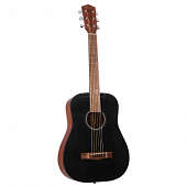 Fender FA-15 3/4 Black  акустическая гитара 3/4, цвет черный, в комплекте чехол