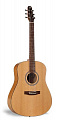 Seagull S6 Cedar Original Slim + Case  акустическая гитара Dreadnought с кейсом, цвет натуральный