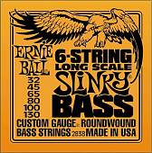 Ernie Ball 2838 струны для 6-струнной бас-гитары 32-130, Round Wound