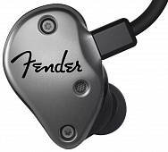 Fender FXA5 Pro IEM Silver головные телефоны с двойным армированным сбалансированным массивом и бас портом, цвет серебристый