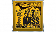 Ernie Ball 2833 струны для бас-гитары Hybrid 54-105, Round Wound