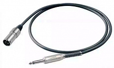 Proel BULK220LU3 кабель инструментальный, 6.3 мм Jack <-> XLR папа, 3 метра