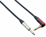 Bespeco NCP300SL  кабель гитарный джек - джек с технологией silentPLUG (прямой/угловой), 3 метра