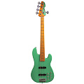 Markbass MB GV 5 Gloxy Val Surf Green CR MP  бас-гитара с чехлом, JJ, активный преамп, цвет зеленый