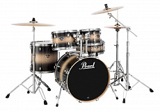 Pearl EXL725S/ C255  ударная установка из 5-ти барабанов, цвет Nightshade Lacquer, стойки в комплекте