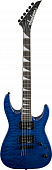 Jackson JS32TQ Dinky Transparent Blue электрогитара, цвет синий