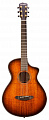 Breedlove Oregon Concertina Bourbon CE  электроакустическая гитара с кейсом, цвет коричневый берст