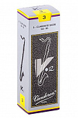 Vandoren V12 3.0 5-pack (CR623) трости для бас-кларнета №3.0, 5 шт.