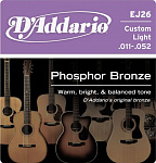D'Addario EJ-26 струны для акустической гитары