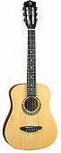 Luna SAF NYL акустическая гитара 3/4, цвет натуральный, чехол в комплекте