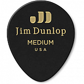 Dunlop Celluloid Black Teardrop Medium 485P03MD 12Pack  медиаторы, средние, 12 шт.