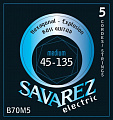 Savarez B70M5  Hexagonal Explosion Medium струны для 5-струнной бас-гитары 45-135