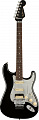 Fender Ultra Luxe Strat HSS FR RW MBK электрогитара, цвет черный, кейс в комплекте