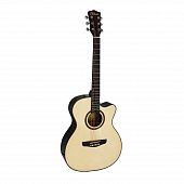 Klever KA-742 гитара акустическая, корпус аудиториум, цвет натуральный
