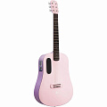 Blue Lava Touch Pink  трансакустическая гитара с чехлом, цвет розовый