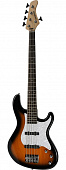 Fernandes R5X 3SB бас-гитара 5-струнная Retrospect 5X, цвет санбёрст