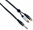 Bespeco EAYSRM300 кабель межблочный 2Jack-2RCA, длина 3 метра