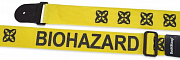 Rockstrap RST NY1CP Bioh G гитарный ремень, желтый с графикой "Biohazard"