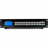 AVCLINK HM-1616 матричный коммутатор HDMI. Входы: 16 x HDMI. Выходы: 16 x HDMI. Максимальное разрешение: 4K@60Гц. Управление: кнопки, RS-232, ИК, WEB.