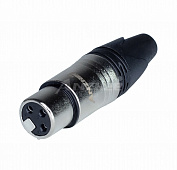 Anzhee XLR-F Silver 3–х контактный кабельный разъем XLR "мама"