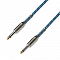 Adam Hall K3 IPP 0600 V  инструментальный кабель, 6 метров, цвет черный/синий