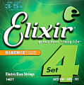 Elixir 14077 NanoWeb струны для бас-гитары Medium 45-105