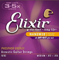 Elixir 16102 NanoWeb струны для акустической гитары