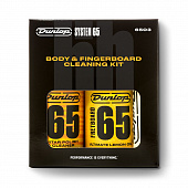 Dunlop System 65 Cleaning Kit 6503  набор для ухода за гитарой, 2 средства: лимонное масло и полироль