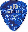 Dunlop Celluloid Blue Pearloid Heavy 483P10HV 12Pack  медиаторы, жесткие, 12 шт.