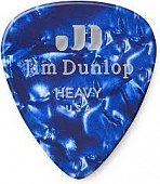 Dunlop Celluloid Blue Pearloid Heavy 483P10HV 12Pack  медиаторы, жесткие, 12 шт.