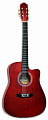 Gypsy Road DBC45-RD акустическая гитара дредноут, цвет красный