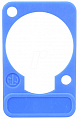 Neutrik DSS-Blue синяя подложка под панельные разъемы XLR D-типа, для нанесения маркировки