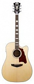 D'Angelico Premier Bowery NT  электроакустическая гитара, цвет натуральный