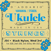 D'Addario J54 струны для укулеле тенор, нейлон