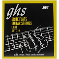 GHS 710 струны для электрогитары; сплав 52; полукруглая обмотка; (10-13-17-26-36-46); Brite Flats