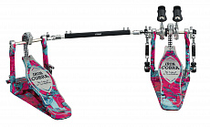 Tama HP900PWMCS Iron Cobra двойная педаль в кейсе, цвет коралловый вихрь