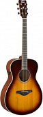 Yamaha FS-TA BS  трансакустическая гитара, цвет коричневый санбёрст, корпус концертный