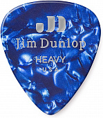 Dunlop Celluloid Blue Pearloid Extra Heavy 483P10XH 12Pack  медиаторы, очень жесткие, 12 шт.