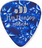 Dunlop Celluloid Blue Pearloid Medium 483P10MD 12Pack  медиаторы, средние, 12 шт.